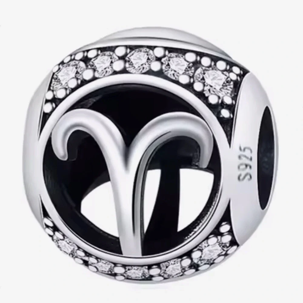 Bracelet Charm Aries Zodiac Sign Sterling Silver
